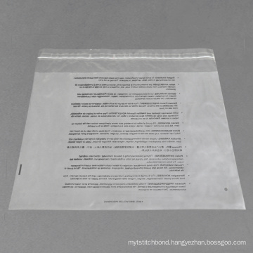 LDPE Poly bag apparel Suffocation Warning Bag